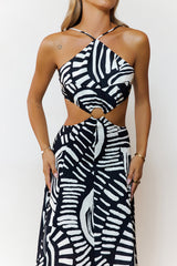 Sass After Sunset Maxi Dress Black