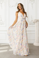Chasing Moonbeams Maxi Dress Cream