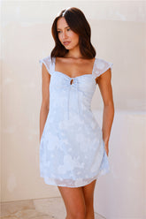 Velvet Skies Mini Dress Blue