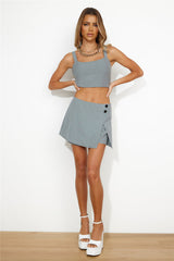 She Means Business Skirt/Shorts Grey