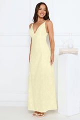 Soft Moonbeam Maxi Dress Yellow