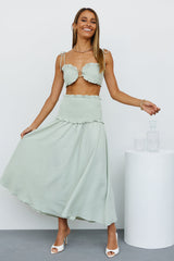 New Introductions Maxi Skirt Sage