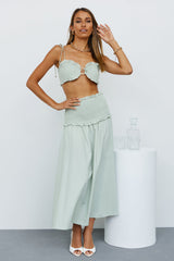 New Introductions Maxi Skirt Sage